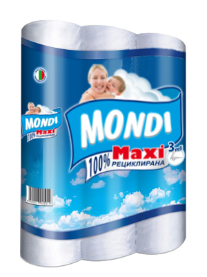 Рециклирана тоалетна хартия MONDI MAXI